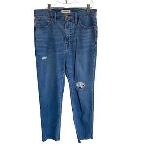 Madewell The Perfect‎ Vintage Jean Distressed Ripped Fray Hem Denim Size 30